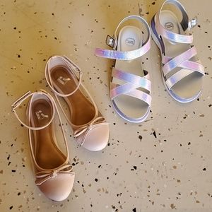 Two pairs of Kid sandals size 1